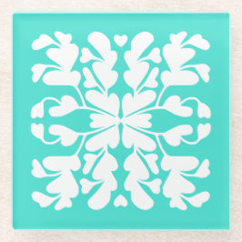 Posavasos De Vidrio Turquoise deco