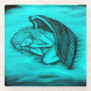Posavasos De Vidrio Un ángel dormido