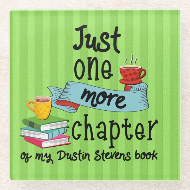 Posavasos De Vidrio Un capítulo más de mi libro de Dustin Stevens (Anverso)