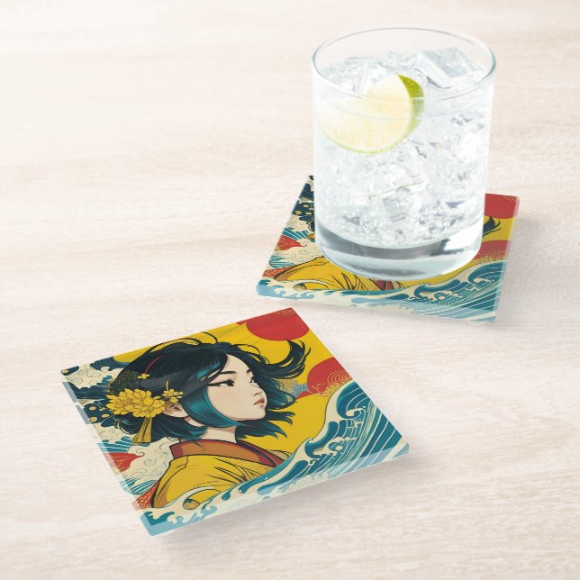 Posavasos De Vidrio Un Chica vietnamita en pleno auge (Angular)