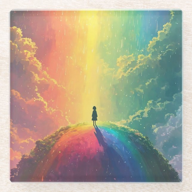 Posavasos De Vidrio Un hermoso sueño (Anverso)