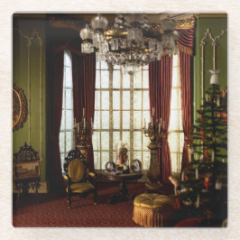 Posavasos De Vidrio Un Navidad victoriano - La montaña rusa