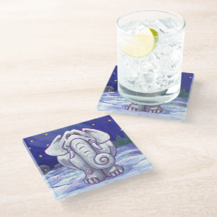 Posavasos De Vidrio Un regalo para elefantes blancos