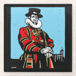 Posavasos De Vidrio Un yeoman Warder o Beefeater