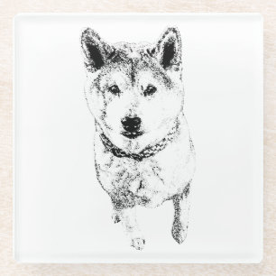 Posavasos De Vidrio Una mirada inquebrantable