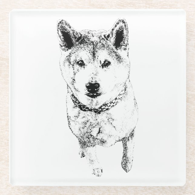 Posavasos De Vidrio Una mirada inquebrantable (Anverso)