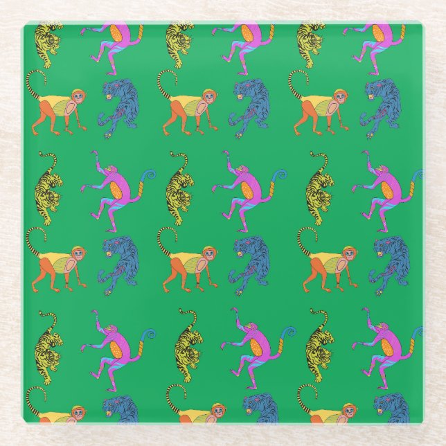 Posavasos De Vidrio una montaña rusa (Anverso)