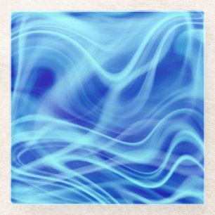 Posavasos De Vidrio Una niebla azul mística