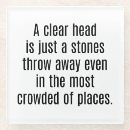 Posavasos De Vidrio Una Pascua De Vidrio De Cabeza Clara