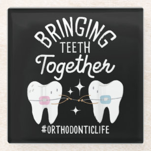 Posavasos De Vidrio Unir los dientes - Ortodoncista