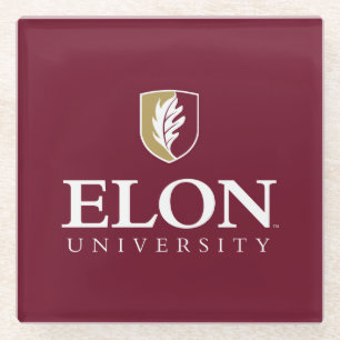 Posavasos De Vidrio Universidad Elon