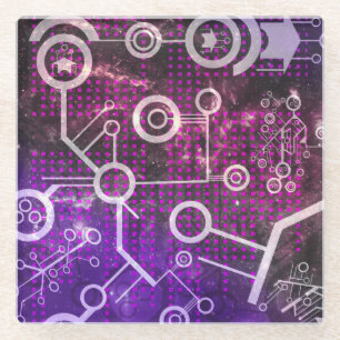 Posavasos De Vidrio Universo digital
