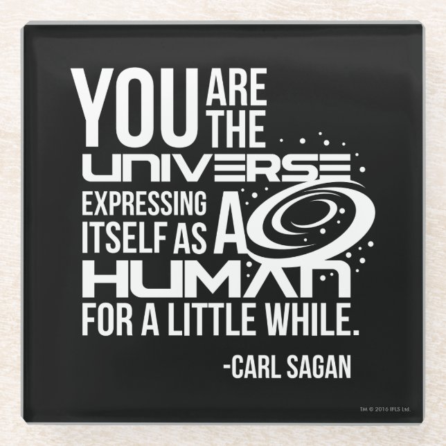 Posavasos De Vidrio Universo humano (Anverso)