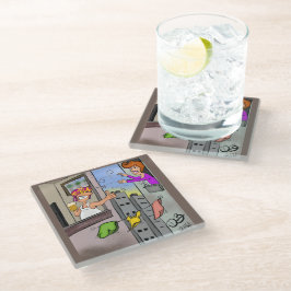 Posavasos De Vidrio ¡Ups