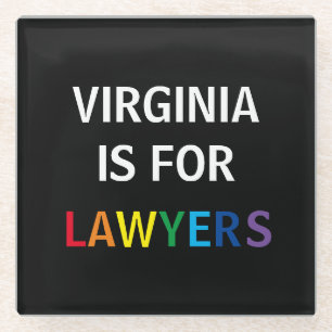 Posavasos De Vidrio VA es para Lawyers Coaster