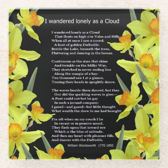 POSAVASOS DE VIDRIO VAGUÉ SOLO COMO NUBE (Anverso)