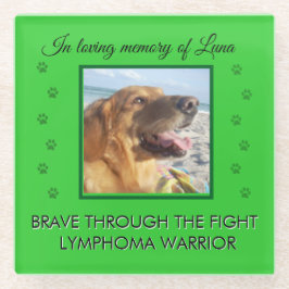 Posavasos De Vidrio Valiente a través de la lucha - Mascota Memorial 1