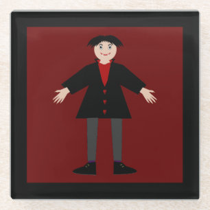Posavasos De Vidrio Vampiro de Cute Halloween