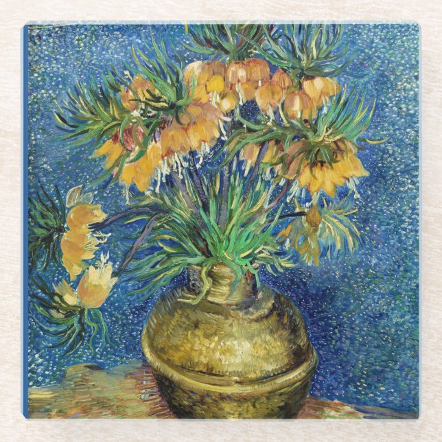 Posavasos De Vidrio Van Gogh - Fritillaries imperiales, (Anverso)