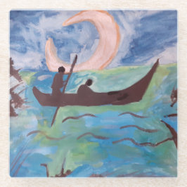 Posavasos De Vidrio Vela por montaña rusa