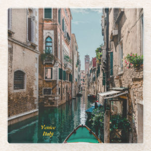 Posavasos De Vidrio Venecia Italia La Ciudad Flotante