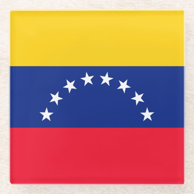 Posavasos De Vidrio Venezuela (Anverso)