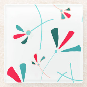 Posavasos De Vidrio Verano Campo Costura