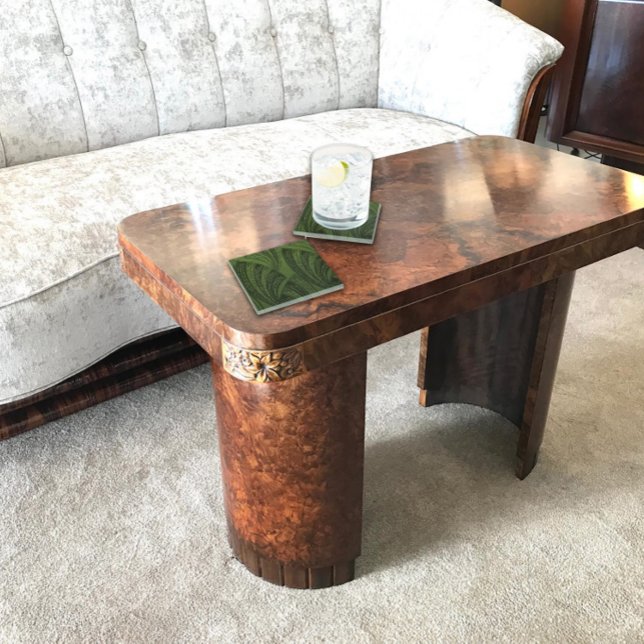 Posavasos De Vidrio Verde rico en fans curvos (Subido por el creador)