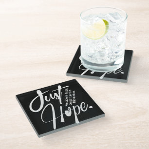Posavasos De Vidrio Verso de la Biblia Cristiana inspiradora
