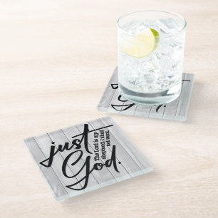 Posavasos De Vidrio Verso de la Biblia Cristiana inspiradora