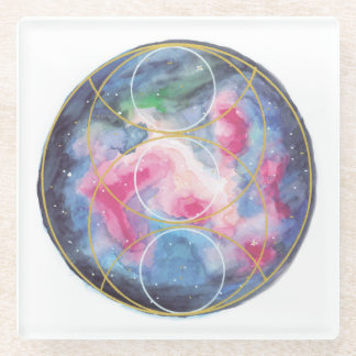Posavasos De Vidrio Vesica Pisces coaster