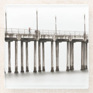 Posavasos De Vidrio Viaje por Huntington beach Pier