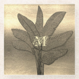 Posavasos De Vidrio Vibe de temporada de vacaciones de oro