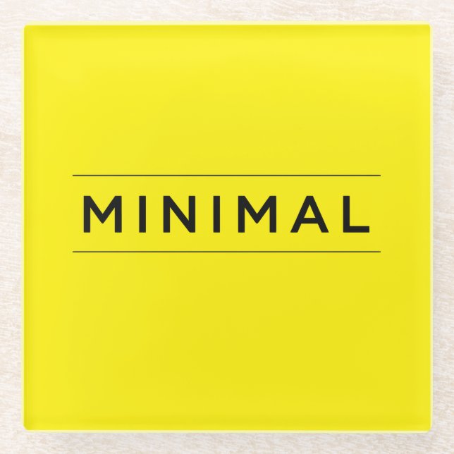 Posavasos De Vidrio Vibraciones Mínimas (Anverso)