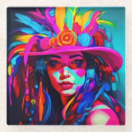 Posavasos De Vidrio Vibrant Muse