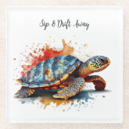 Posavasos De Vidrio Vibrant Voyager, custom