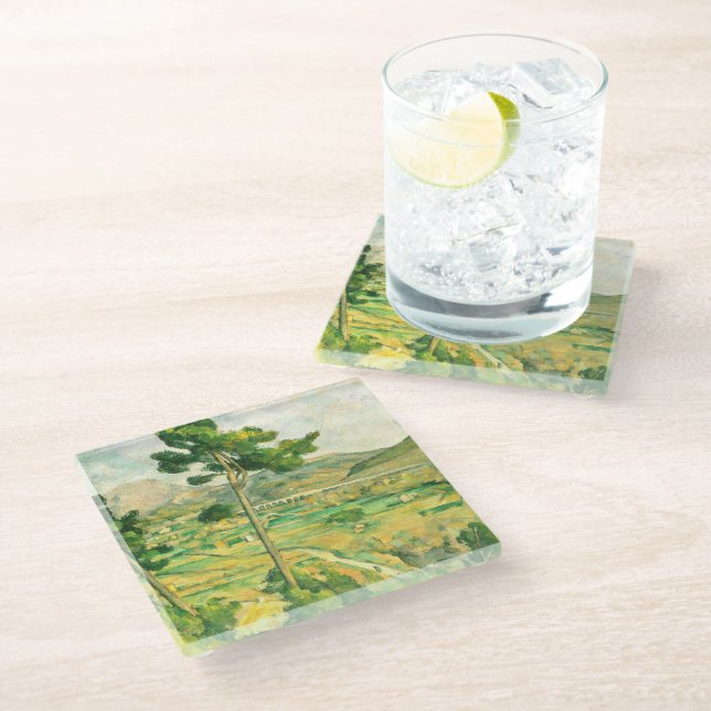 Posavasos De Vidrio Victoire y el Viaducto Paul Cezanne (Angular)