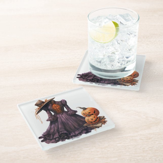 POSAVASOS DE VIDRIO VICTORIAN HALLOWEEN CLOTHING (Angular)