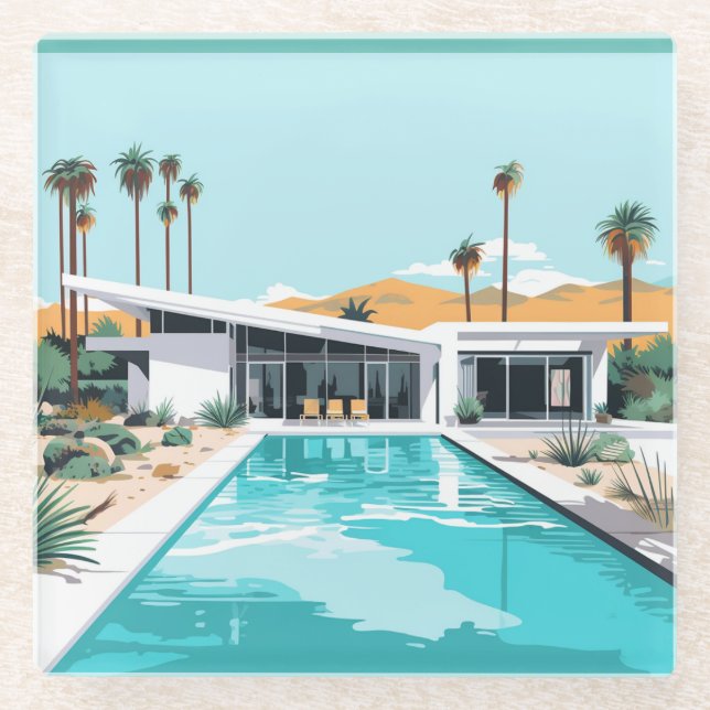 POSAVASOS DE VIDRIO VIDA DESIERTA #2 (Anverso)