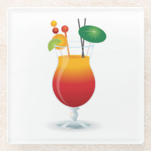 POSAVASOS DE VIDRIO VIDRIO DE COCKTAIL