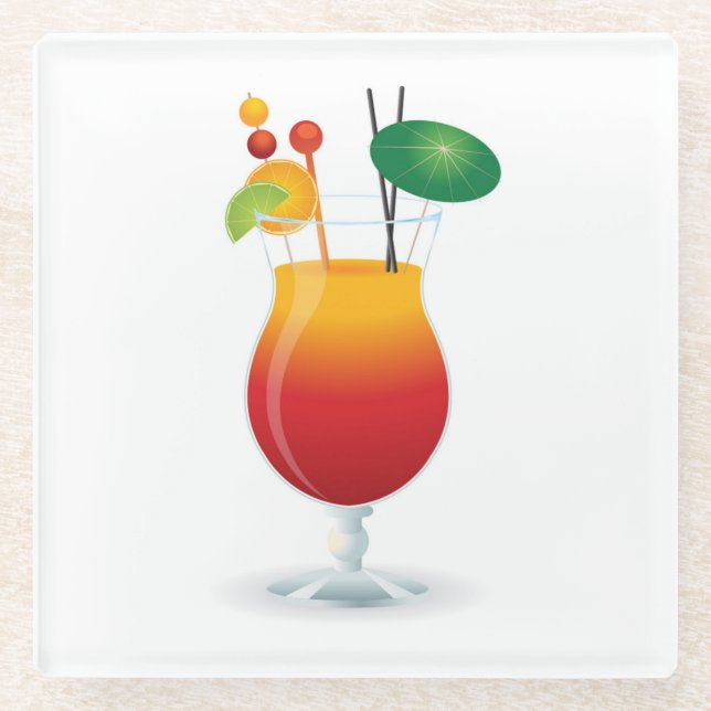 POSAVASOS DE VIDRIO VIDRIO DE COCKTAIL (Anverso)