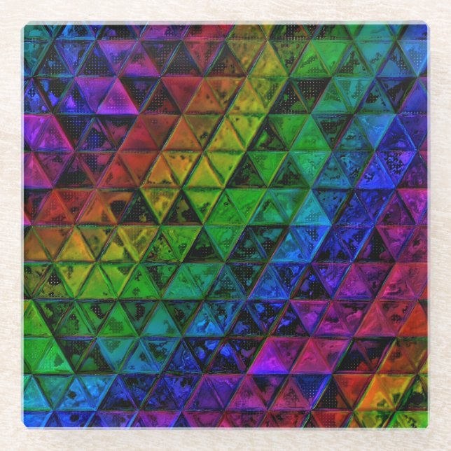 Posavasos De Vidrio Vidrio de Orgullo  (Anverso)
