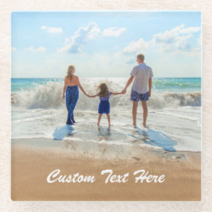 Posavasos De Vidrio Vidrio fotográfico de personalizado que cubra tus
