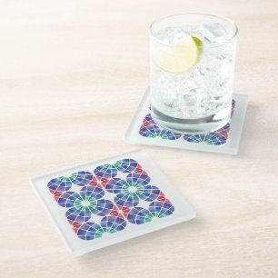 Posavasos De Vidrio Vidrio Tallado (Patrón - Luz del Día)