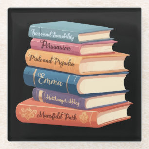 Posavasos De Vidrio VII Novelas de Jane Austen