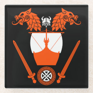 Posavasos De Vidrio Viking Norsemen