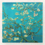 Posavasos De Vidrio Vincent Van Gogh Blossoming Almond Tree Floral Art<br><div class="desc">Vincent Van Gogh Blossoming Almond Tree Vintage Floral Art Blossoming Almond Tree es un cuadro de 1890 del artista holandés post-impresionista Vincent van Gogh. Almond Blossoms es un grupo de varios cuadros de 1888 y 1890 de Vincent van Gogh en Arles y Saint-Rémy, al sur de Francia, de almendros florecientes....</div>