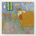 Posavasos De Vidrio Vincent Van Gogh El Dormitorio<br><div class="desc">Este Vincent van Gogh,  The Bedroom,  es un cuadro de 1889 de su dormitorio,  en el Instituto de Arte de Chicago. Era su dormitorio en Arles,  Francia,  que decoró y creó este cuadro de su dormitorio.</div>