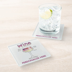 POSAVASOS DE VIDRIO VINO, MÁS VINO, AÚN MÁS VINO