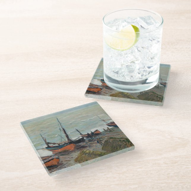 Posavasos De Vidrio Vintage Claude Monet (Angular)